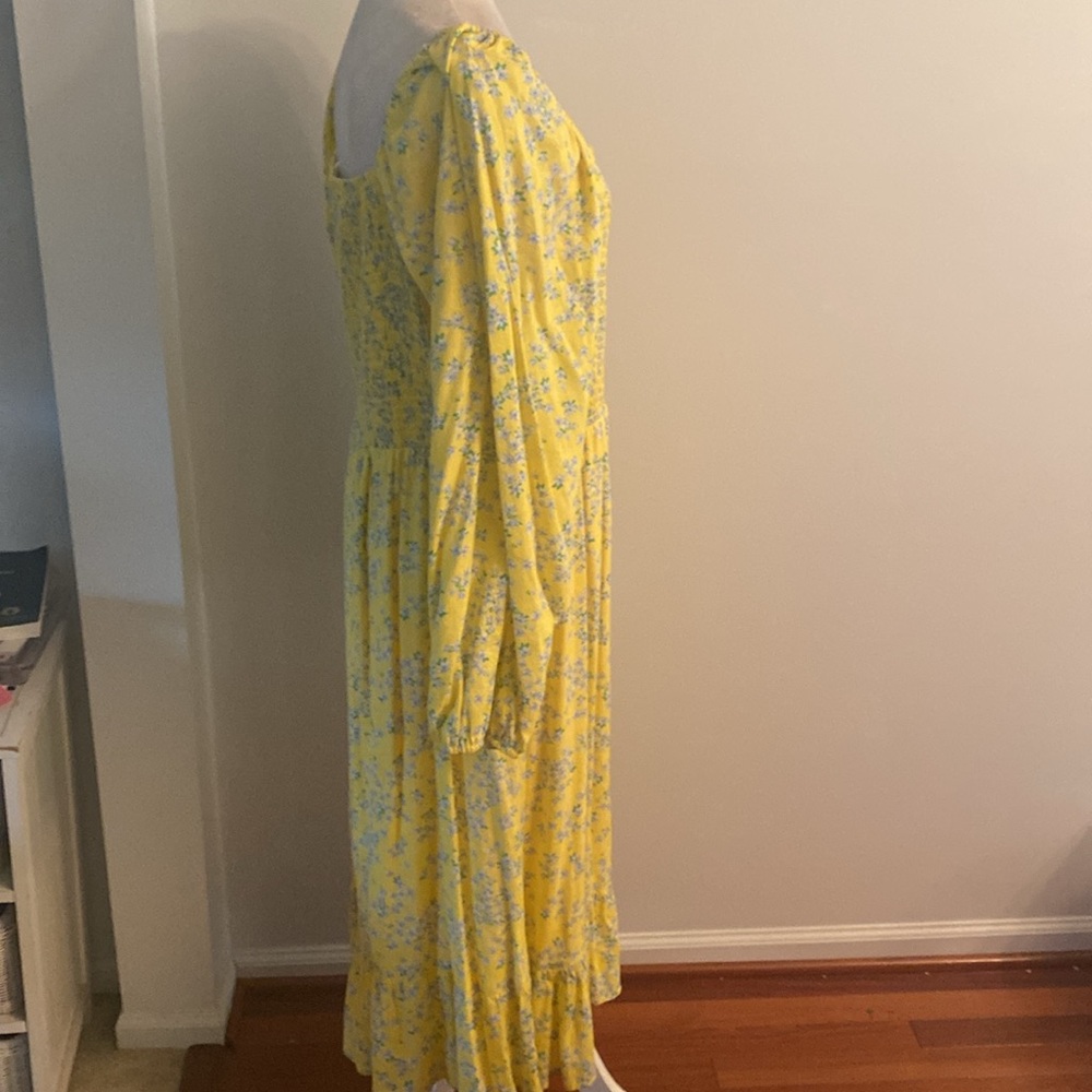 Draper James RSVP XXL yellow and blue dress - Picture 4 of 8
